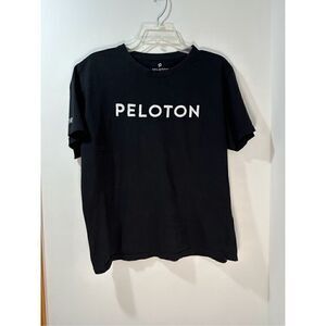Peloton Century 100 women’s short sleeve black t-shirt size Large.  #10-1117